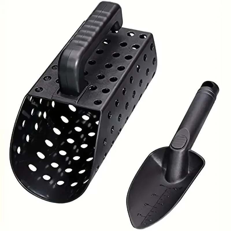 Treasure Hunting Shovel Digging Tool - ชุดเครื่องมือตรวจจับโลหะ ชุดตักทรายและพลั่ว อุปกรณ์ขุดสำหรับตรวจจับโลหะใต้ดิน ค้นหาสมบัติทองคำ เครื่องมือสำหรับกิจกรรมกลางแจ้ง