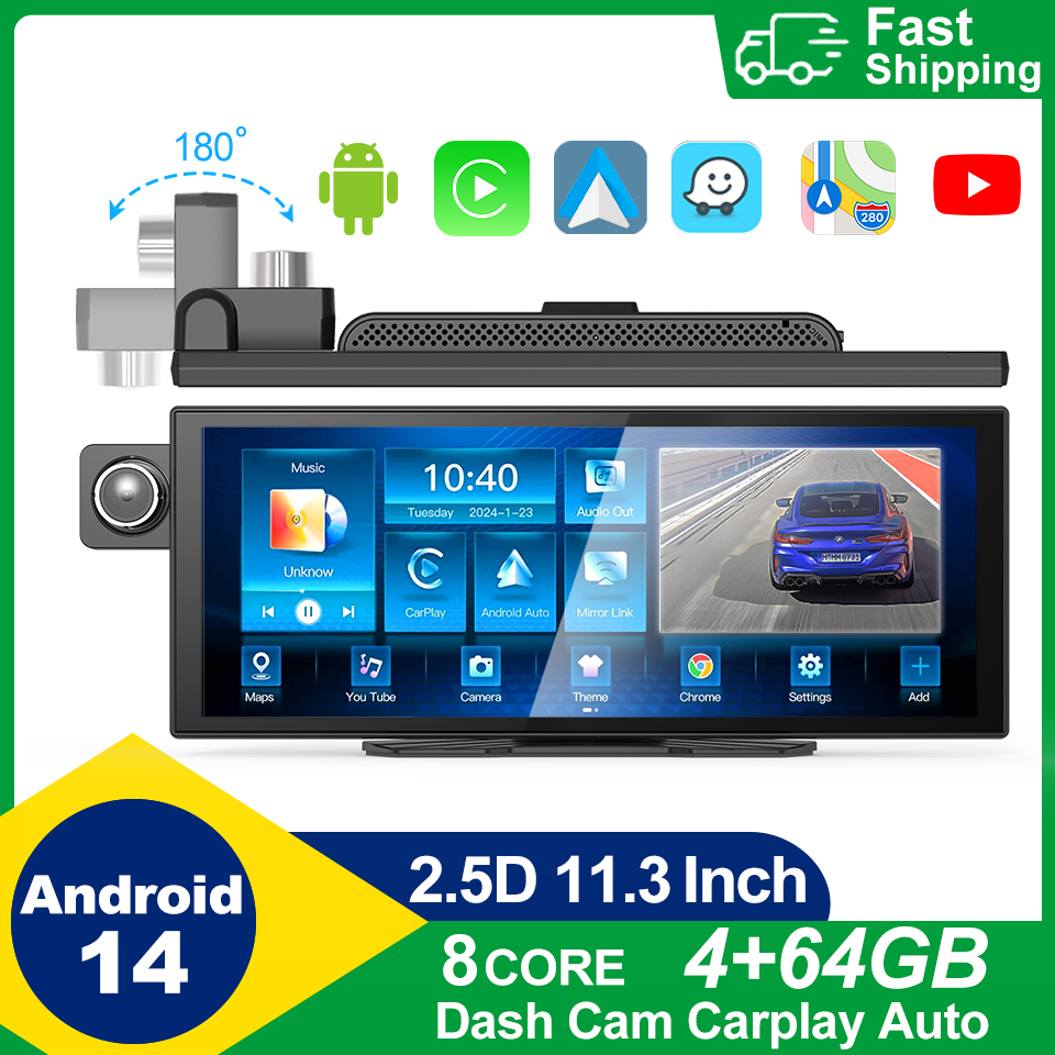 Ground Penetrating Radar Scanner - 11.3 นิ้ว Android 14 รถ DVR