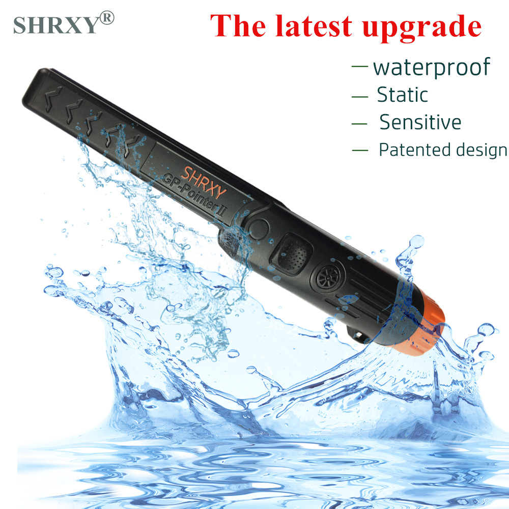 Waterproof Metal Detector Pinpointer - เครื่องตรวจจับโลหะแบบพกพา รุ่นอัพเกรดปี 2024 แบบไวต่อการตรวจจับ พร้อมสายรัดข้อมือ รุ่น