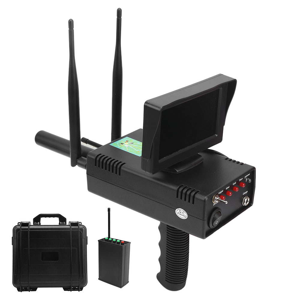 Gold Detector Long Range Locator - เครื่องตรวจจับทองใต้ดินแบบรวมจอ LCD แสดงผล ระยะตรวจจับ 50 เมตร