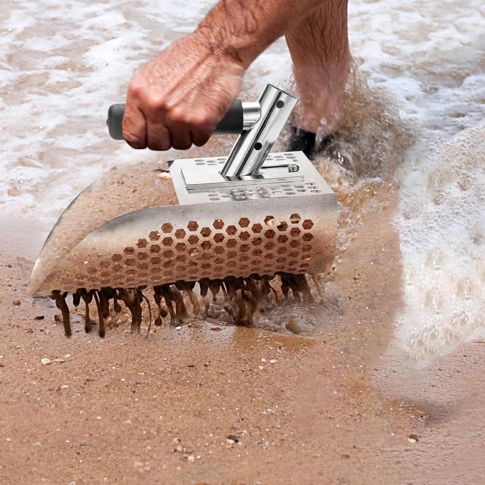ที่ตักทรายสำหรับตรวจจับโลหะ เค - Sand Scoop Stainless Steel Beach Digging บทวิจารณ์และราคา