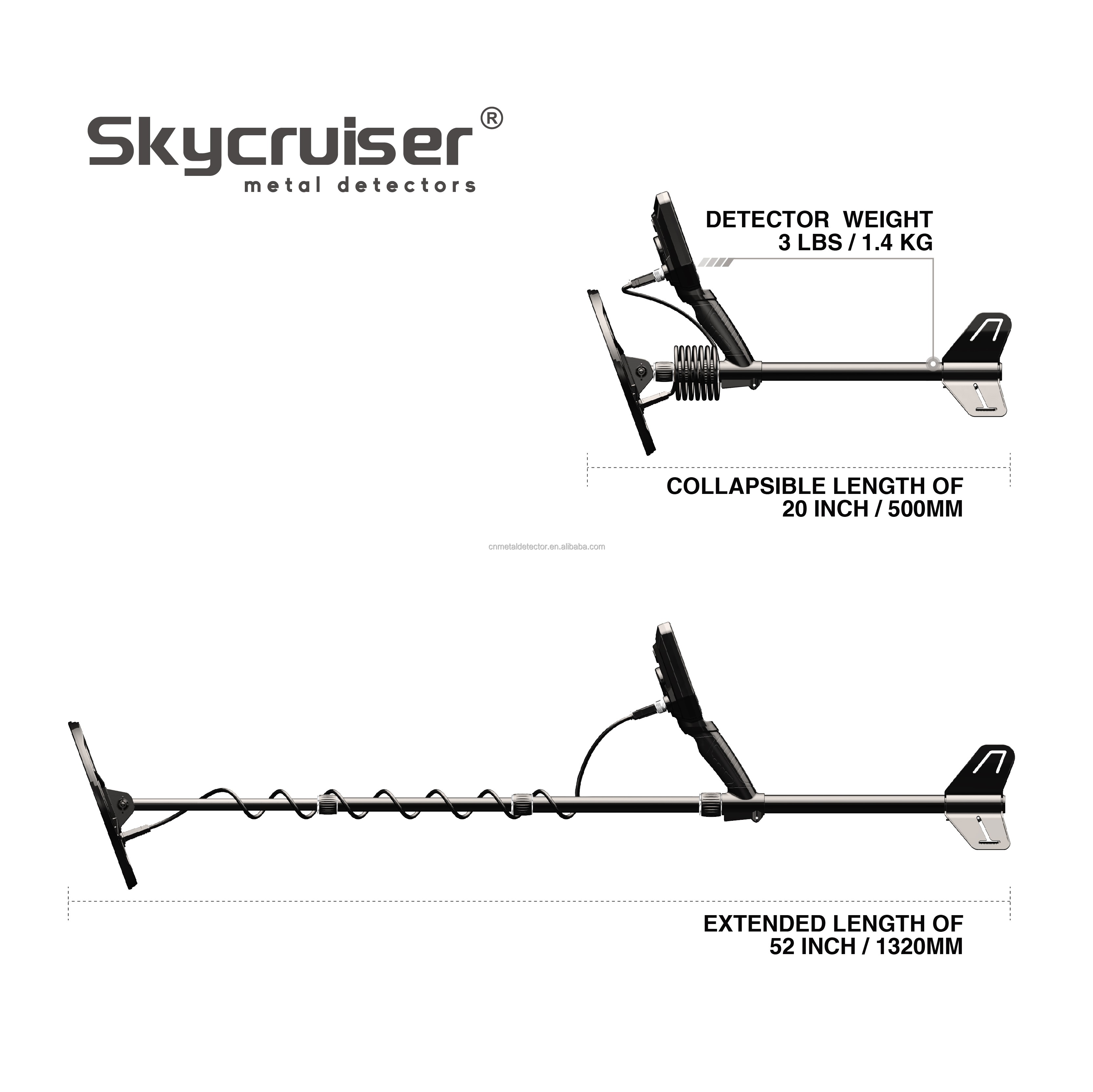 เครื่องตรวจจับโลหะใต้น้ำ Skycr - Gold Detector Long Range Locator บทวิจารณ์และราคา