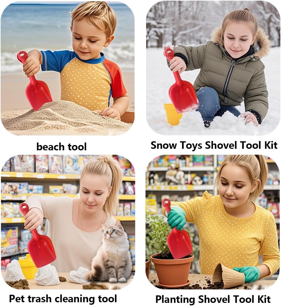 ชุดพลั่วพลาสติกสำหรับเด็ก 8 ชิ - Sand Scoop Stainless Steel Beach Digging บทวิจารณ์และราคา