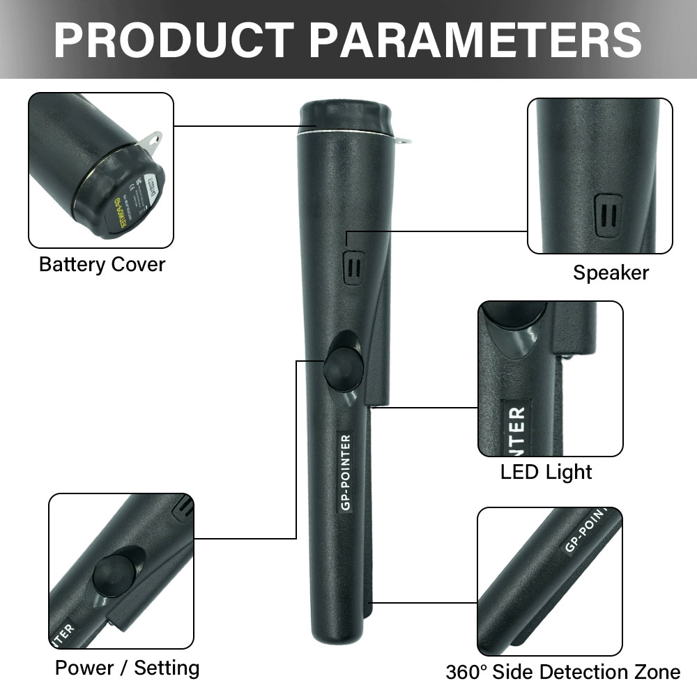 เครื่องตรวจจับโลหะแบบมือถือรุ่ - Waterproof Metal Detector Pinpointer บทวิจารณ์และราคา