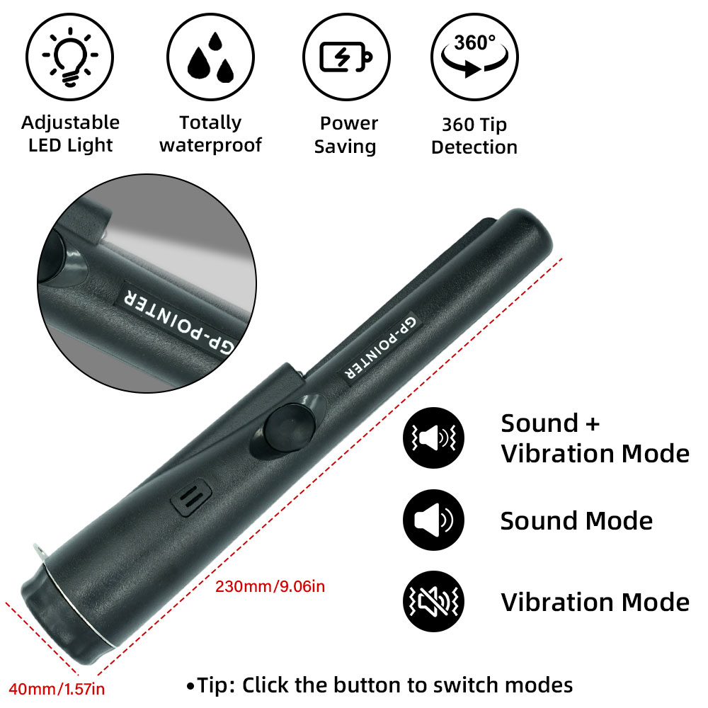 เครื่องตรวจจับโลหะแบบมือถือรุ่ - Waterproof Metal Detector Pinpointer บทวิจารณ์และราคา