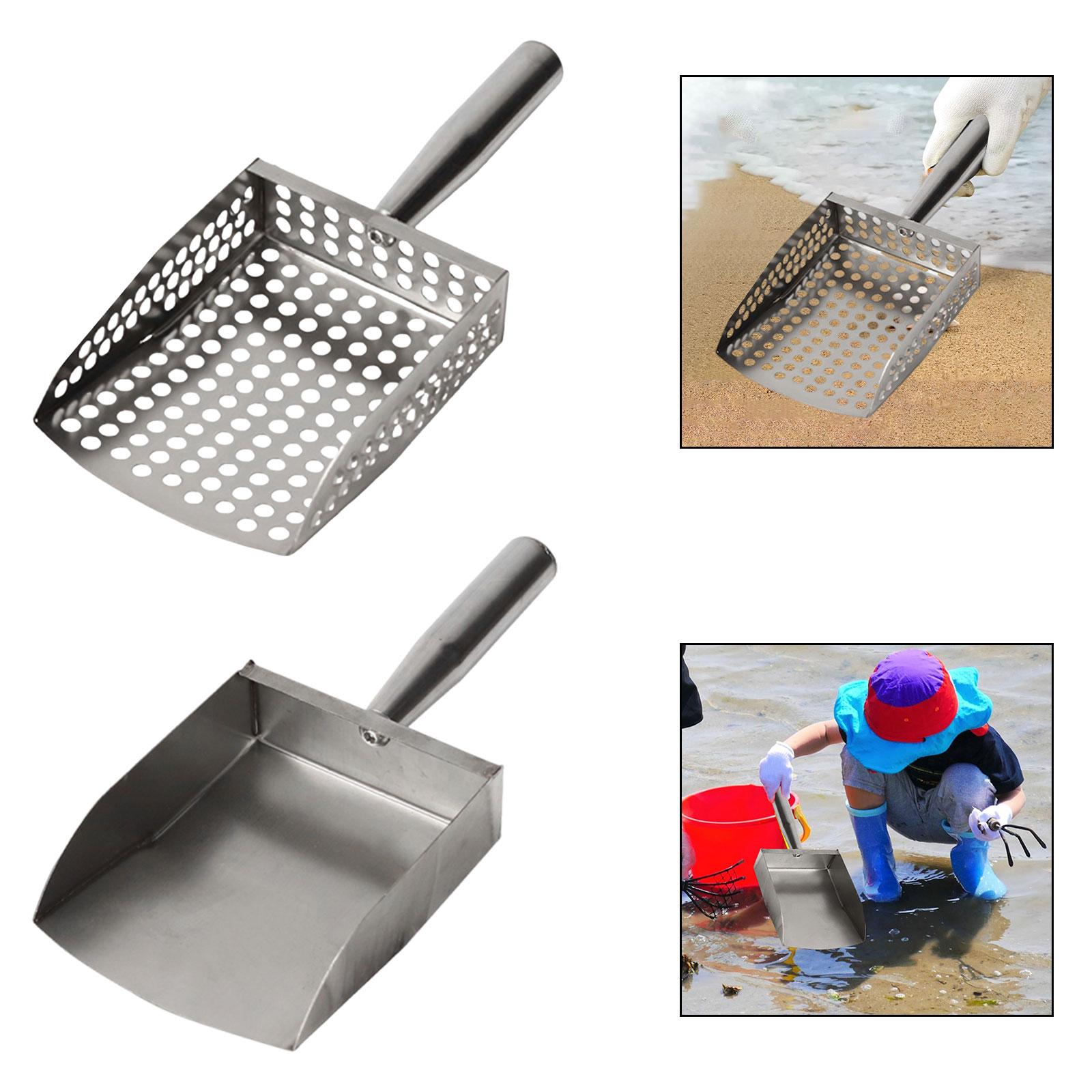 พลั่วชายหาดอเนกประสงค์ พกพาสะด - Sand Scoop Stainless Steel Beach Digging บทวิจารณ์และราคา