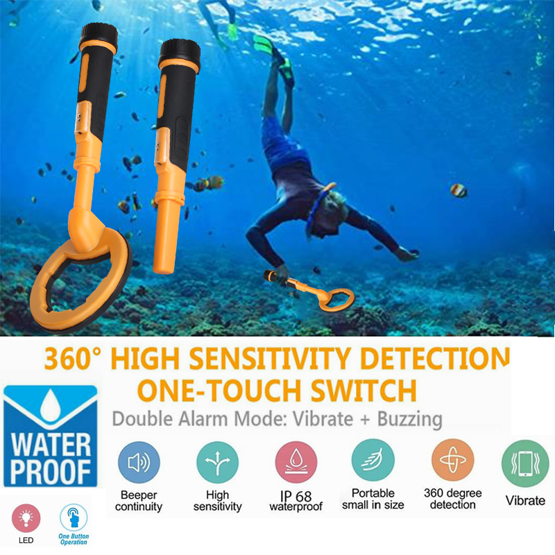 เครื่องตรวจจับดำน้ำชีพจรเครื่อ - Waterproof Metal Detector Pinpointer บทวิจารณ์และราคา