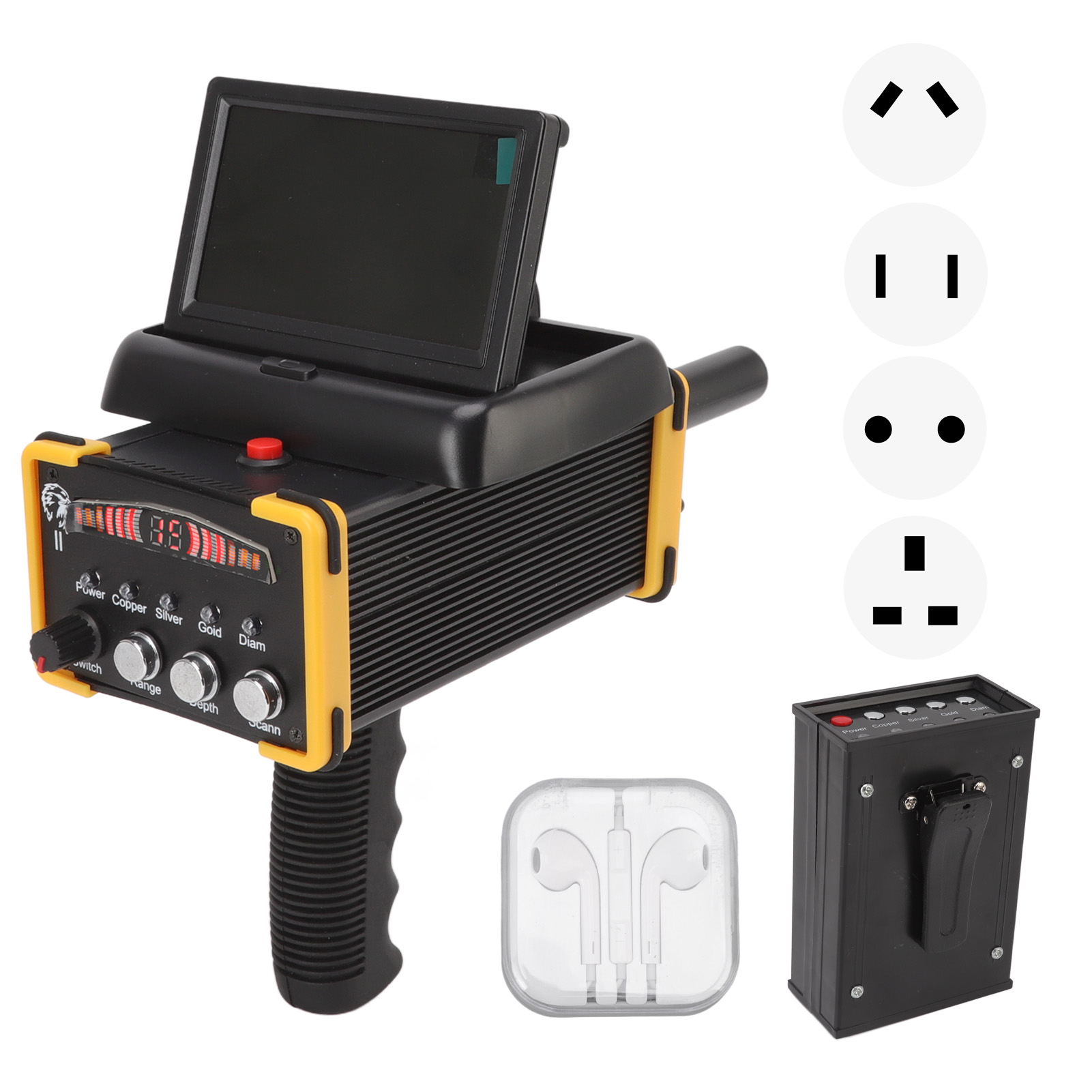 เครื่องตรวจจับโลหะแบบพับได้ 30 - Waterproof Metal Detector Pinpointer บทวิจารณ์และราคา