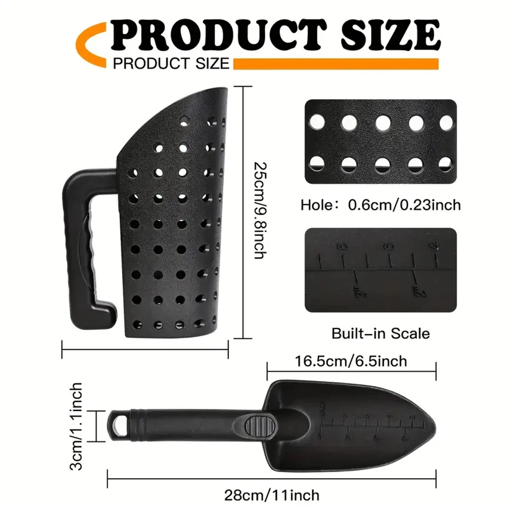 เครื่องตรวจจับโลหะตักทรายชุดพล - Sand Scoop Stainless Steel Beach Digging บทวิจารณ์และราคา