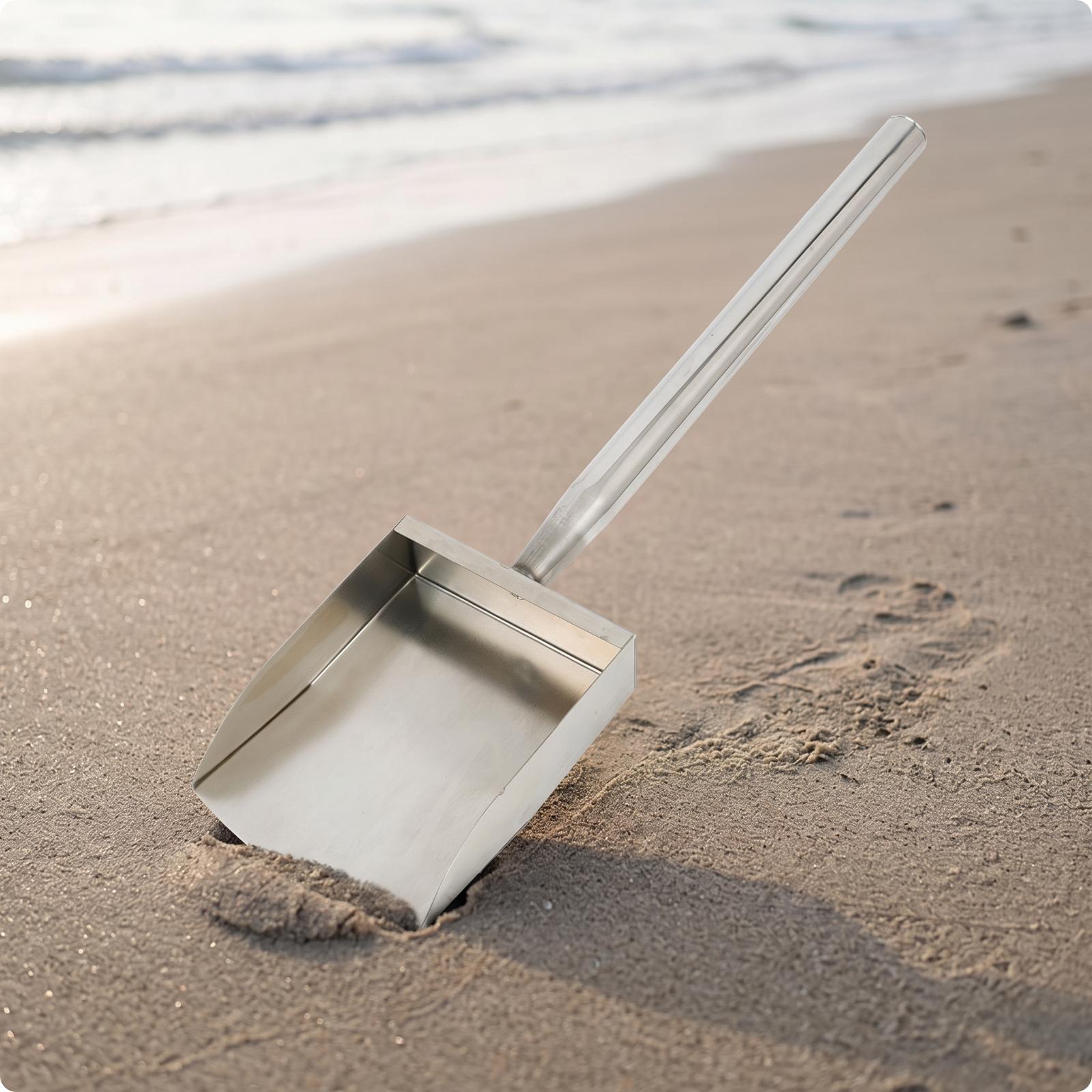 พลั่วกรองทรายชายหาดสแตนเลส เคร - Treasure Hunting Shovel Digging Tool บทวิจารณ์และราคา