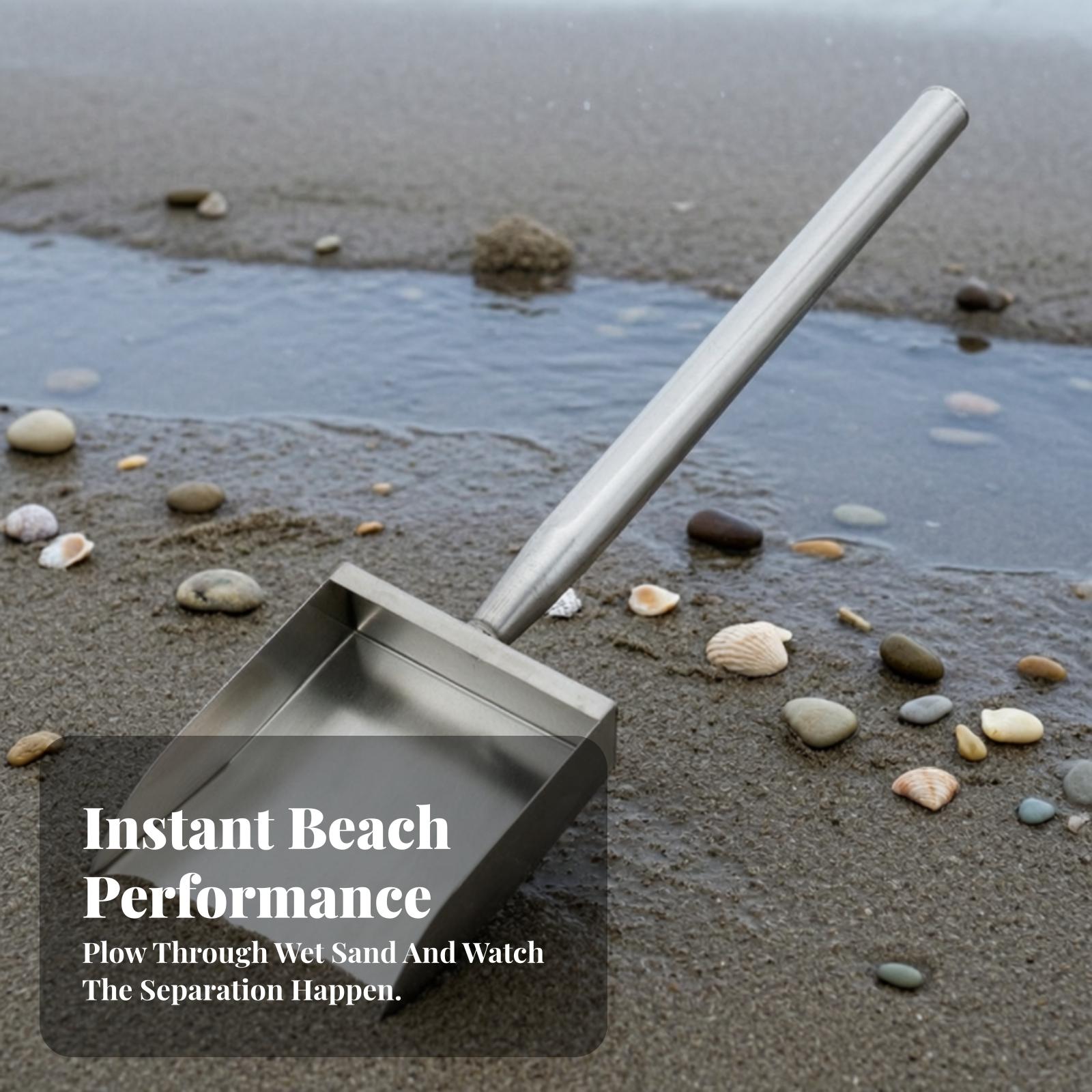 พลั่วกรองทรายชายหาดสแตนเลส เคร - Treasure Hunting Shovel Digging Tool บทวิจารณ์และราคา