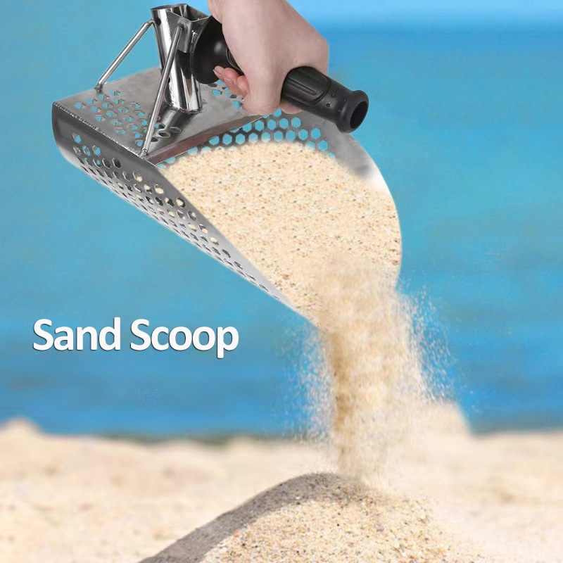 ตักทรายชายหาดสแตนเลสกันสนิมพร้ - Sand Scoop Stainless Steel Beach Digging บทวิจารณ์และราคา