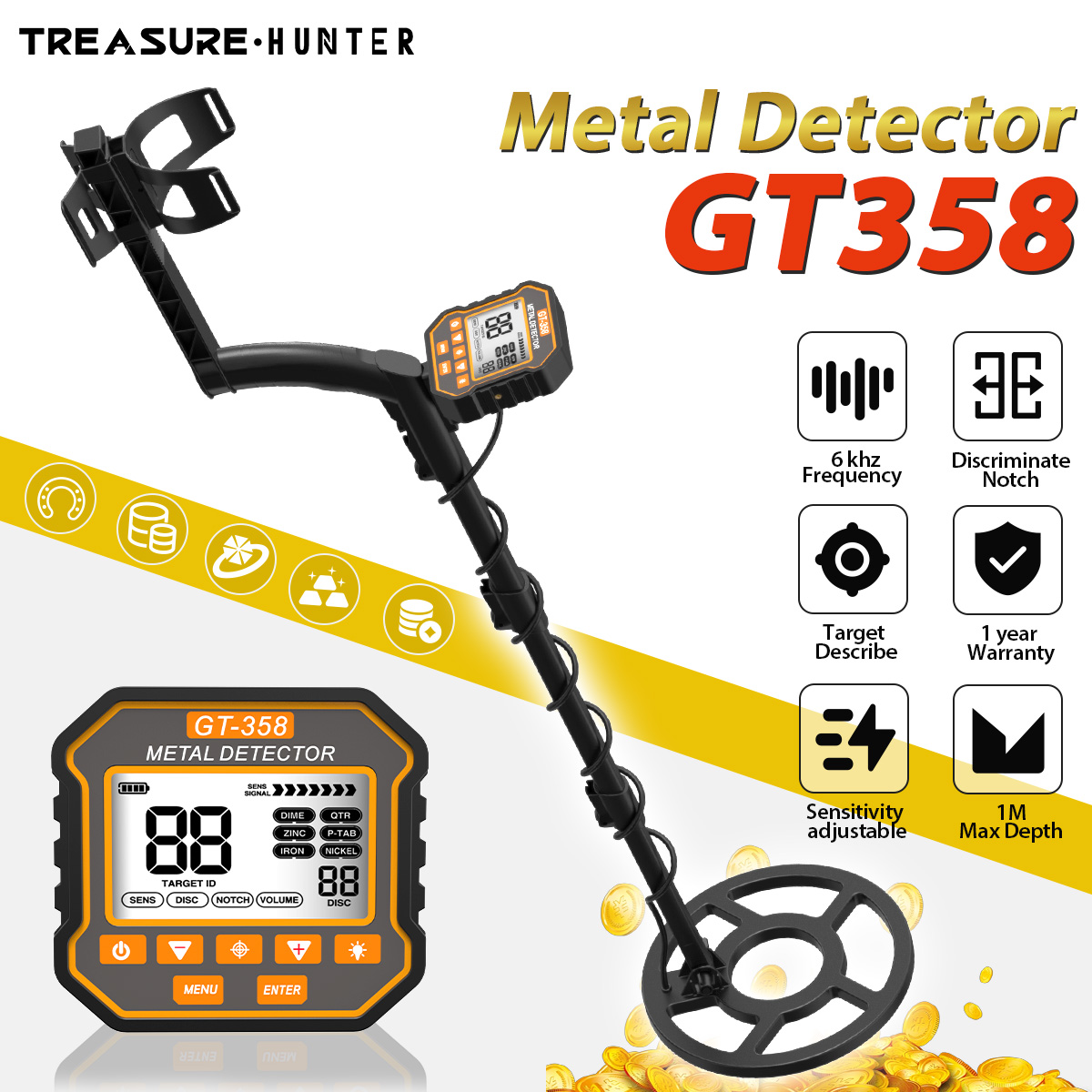 เครื่องตรวจจับโลหะ Treasure Hu - Ground Penetrating Radar Scanner บทวิจารณ์และราคา