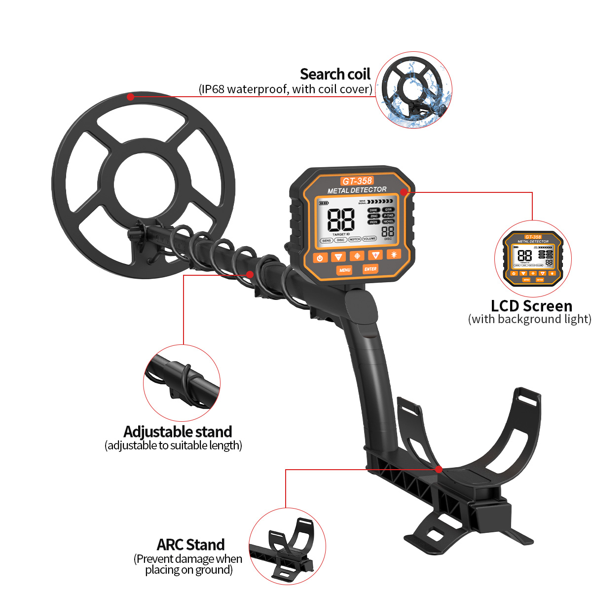 เครื่องตรวจจับโลหะ Treasure Hu - Ground Penetrating Radar Scanner บทวิจารณ์และราคา