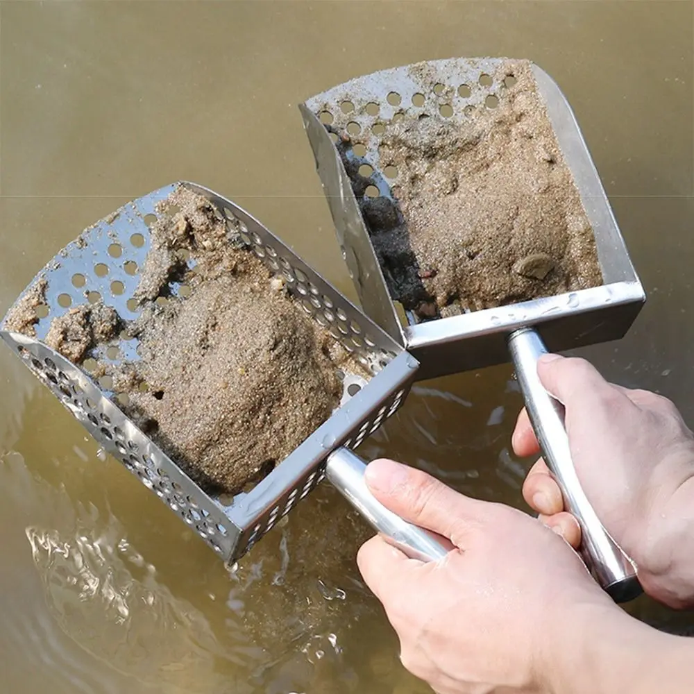 พลั่วตักทรายตาข่ายสแตนเลสสำหรั - Sand Scoop Stainless Steel Beach Digging บทวิจารณ์และราคา
