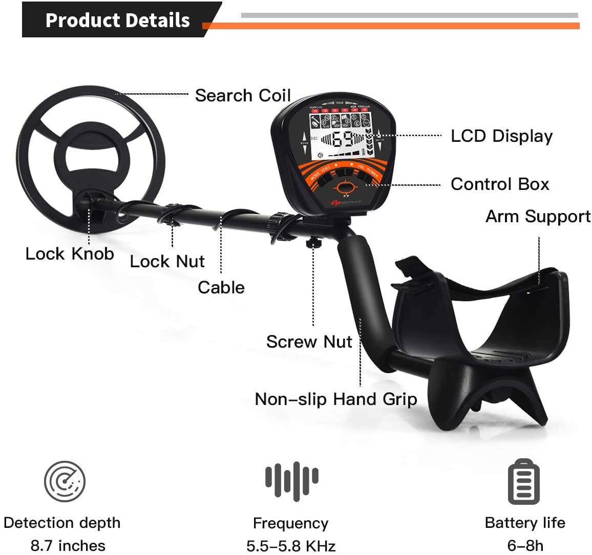 เครื่องตรวจจับโลหะระยะไกล Tian - Gold Detector Long Range Locator บทวิจารณ์และราคา
