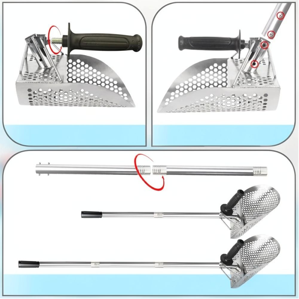 พลั่วตักทรายชายหาดสแตนเลสสตีลแ - Sand Scoop Stainless Steel Beach Digging บทวิจารณ์และราคา