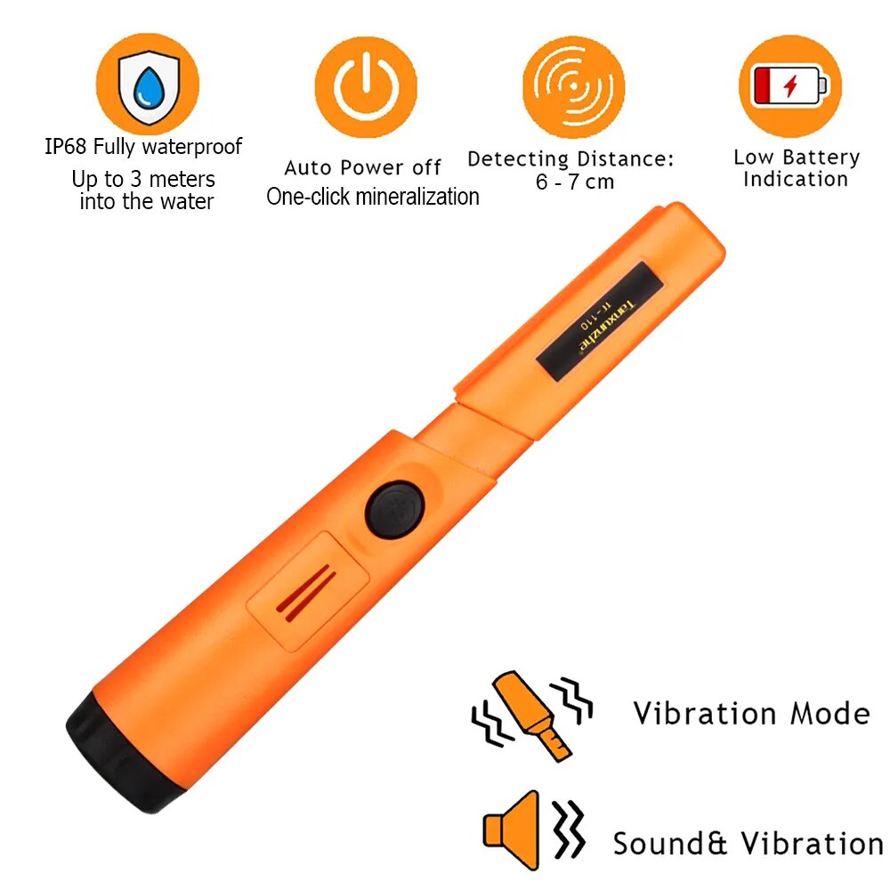 เครื่องตรวจจับโลหะแบบมือถือ TC - Waterproof Metal Detector Pinpointer บทวิจารณ์และราคา
