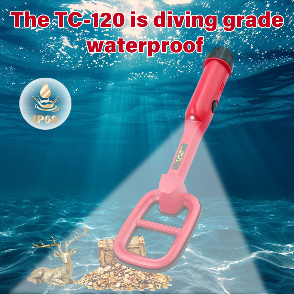 TC-120 เครื่องตรวจจับโลหะแบบมื - Waterproof Metal Detector Pinpointer บทวิจารณ์และราคา